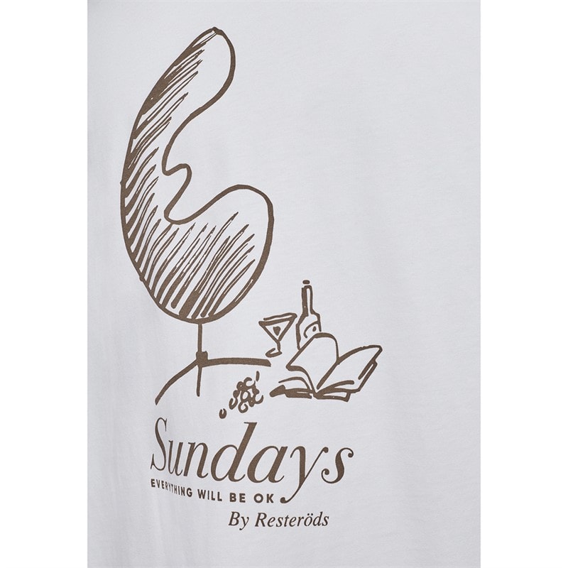 Heren tas print t-shirt Wit - Afbeelding 3