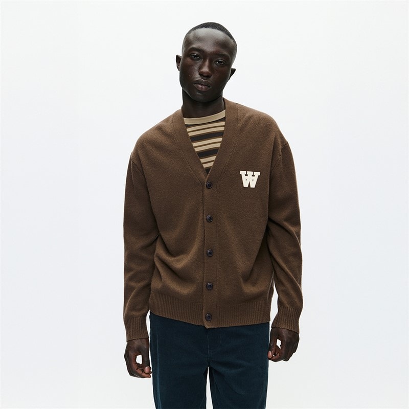 Wood Wood Herren - Tay Cardigan - Desert Palm