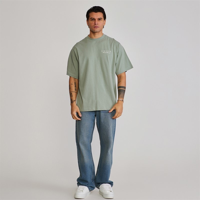 Heren t-shirt met opdruk Groen - Afbeelding 4