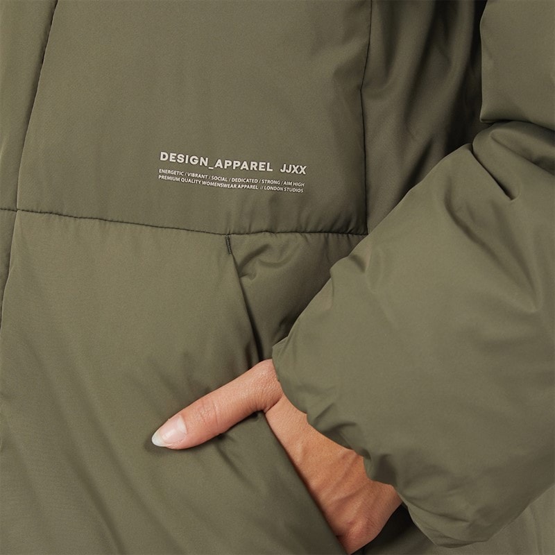 Manteau long matelassé lolly femmes Grape Leaf - Image 3