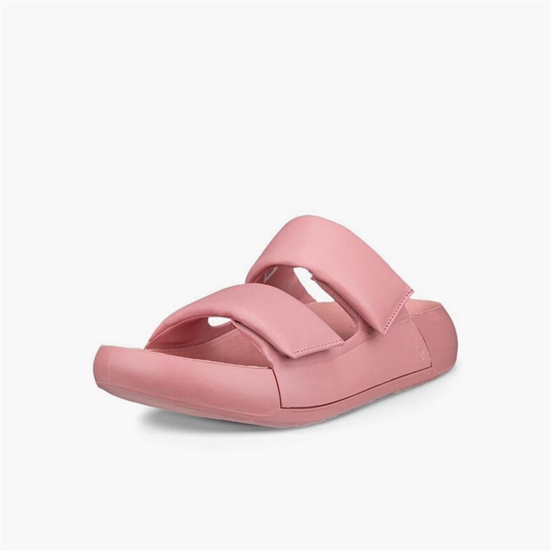 Damen - Cozmo Leder Sandalen mit Doppelriemen Old Rose - Bild 2