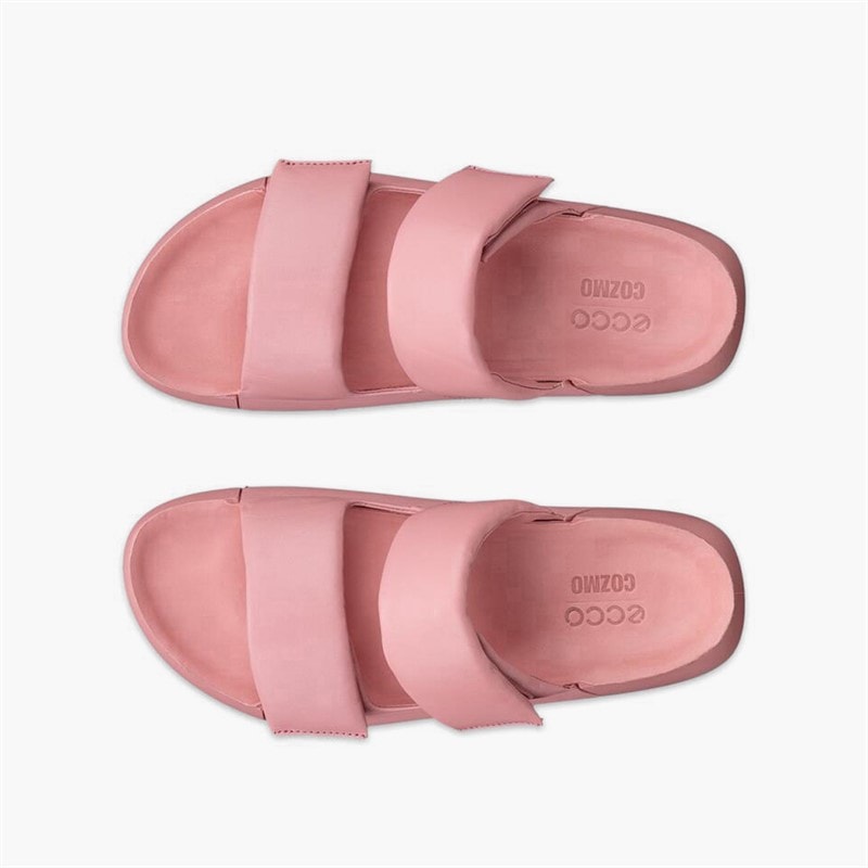 Damen - Cozmo Leder Sandalen mit Doppelriemen Old Rose - Bild 4