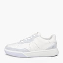Baskets en cuir street court femmes Air/Blanc