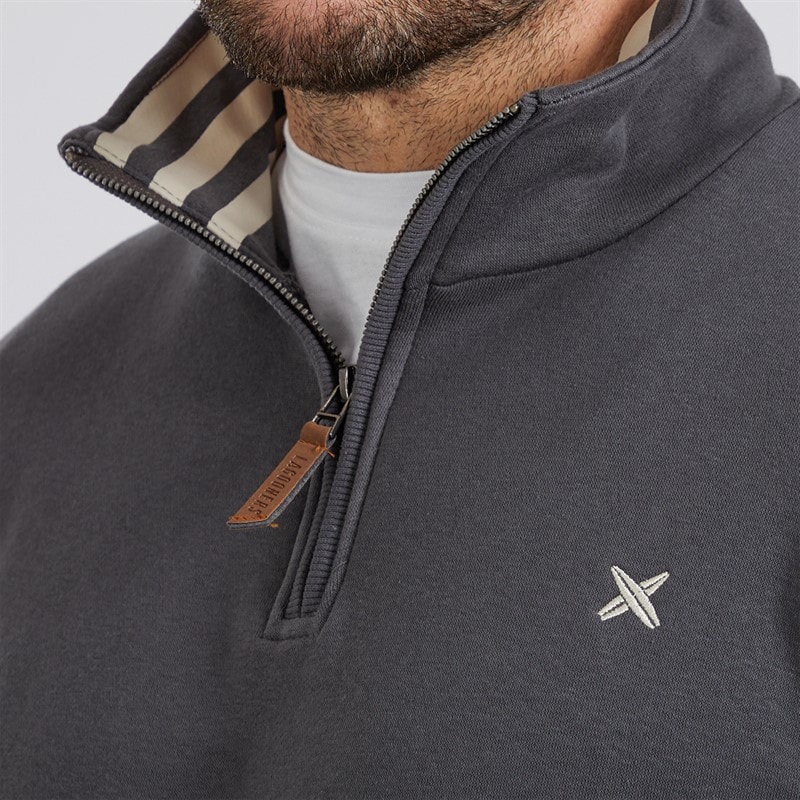 Herren - Sargasso Sweatshirt mit Funnel-Neck Charcoal - Bild 3