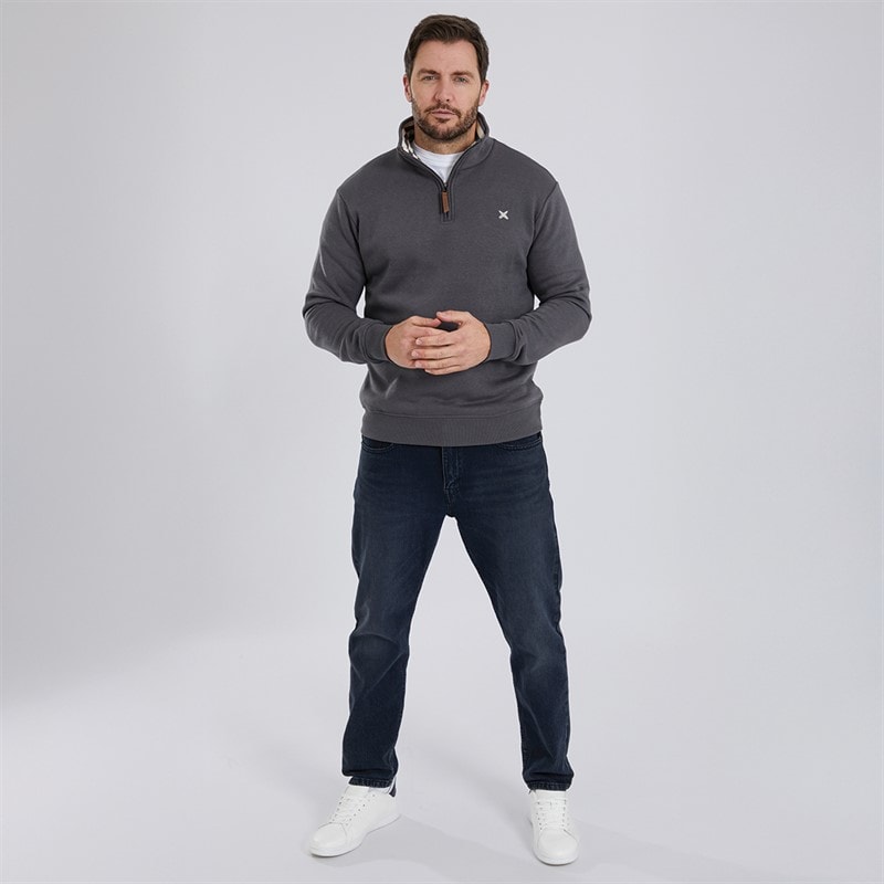 Herren - Sargasso Sweatshirt mit Funnel-Neck Charcoal - Bild 4