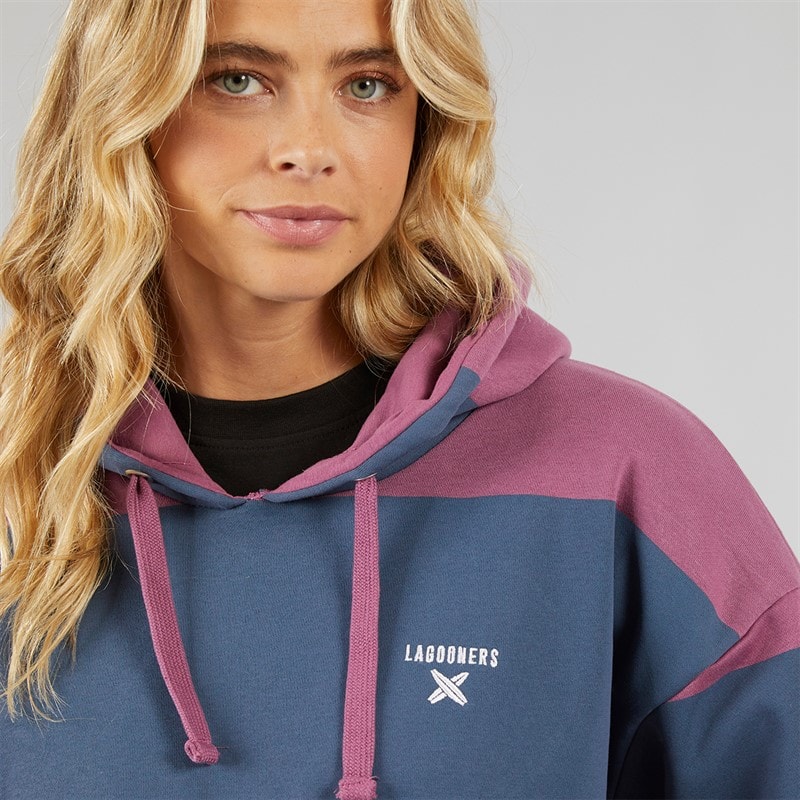 Damskie bluza z kapturem sky Rosebud/Stone Blue – zdjęcie  3