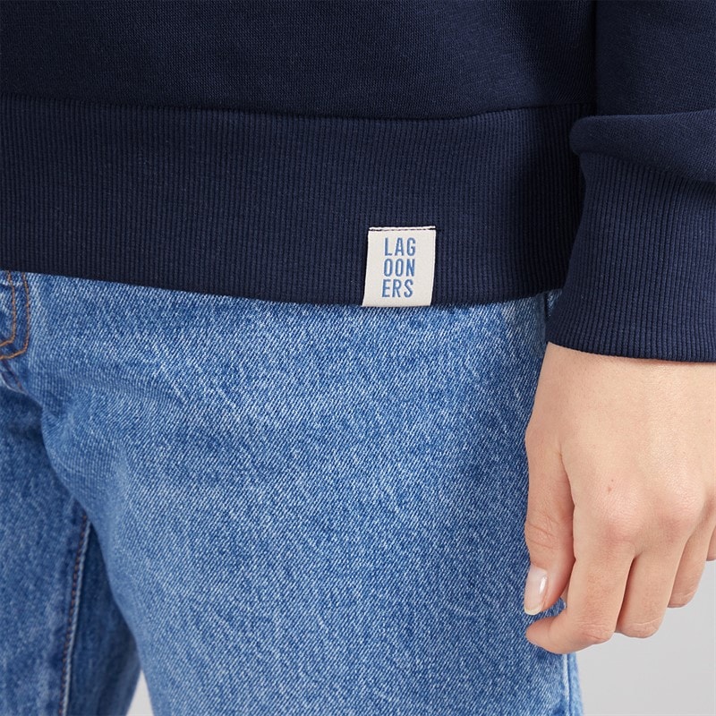 Dames kempley fold trui Navy - Afbeelding 5