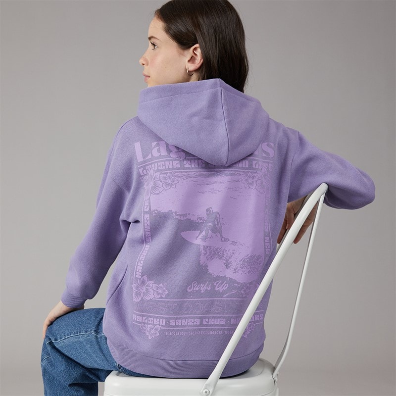 Mädchen - Driftwood Kapuzenpullover Violet - Bild 1