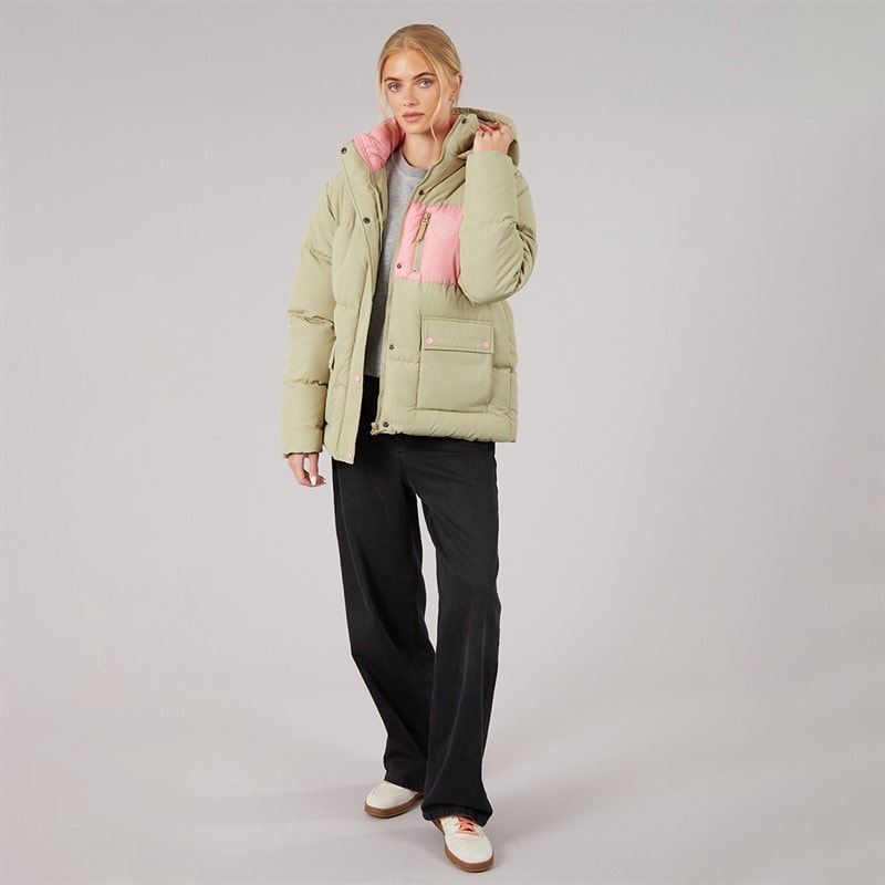 Veste courte matelassée aven femmes Kaki - Image 4