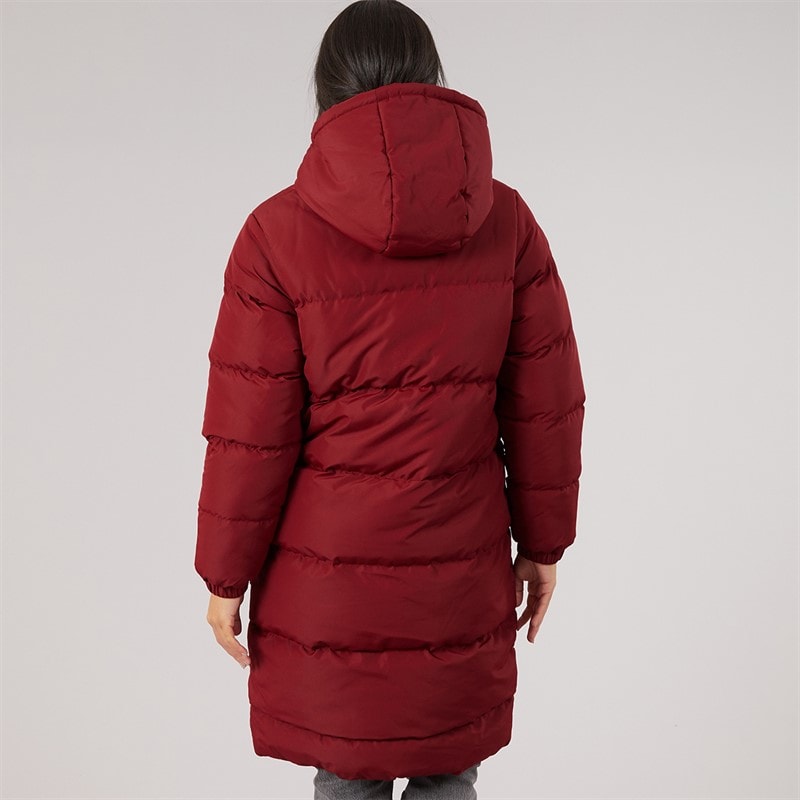 Manteau matelassé long excursion femmes Bordeaux - Image 2