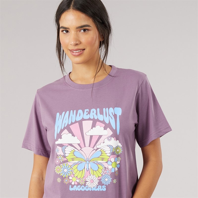 Dames wren t-shirt Grape - Afbeelding 3