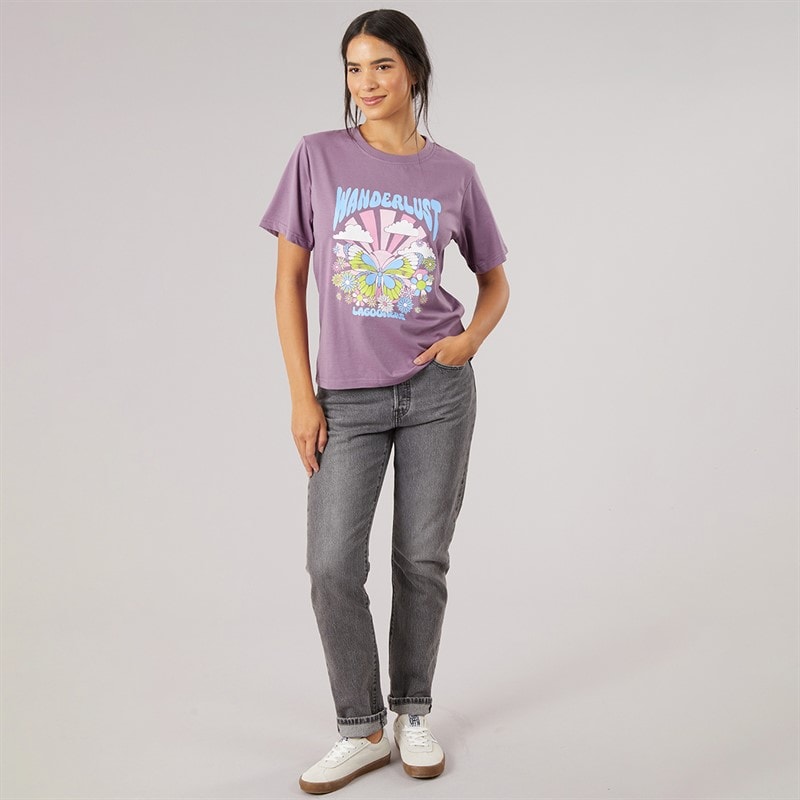 Dames wren t-shirt Grape - Afbeelding 4