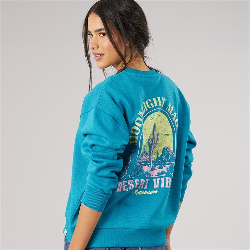 Lagooners Sweat-shirt à motif Marshmere femmes - Bluebird