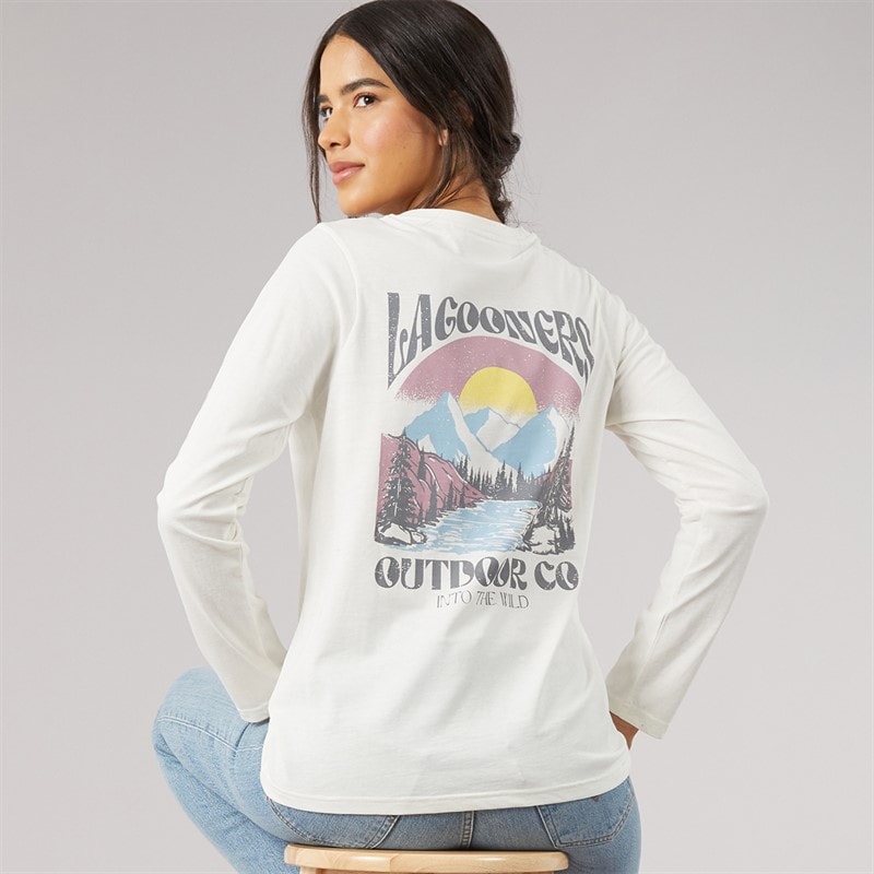 T-shirt à manches longues breeze femmes Écru - Image 1