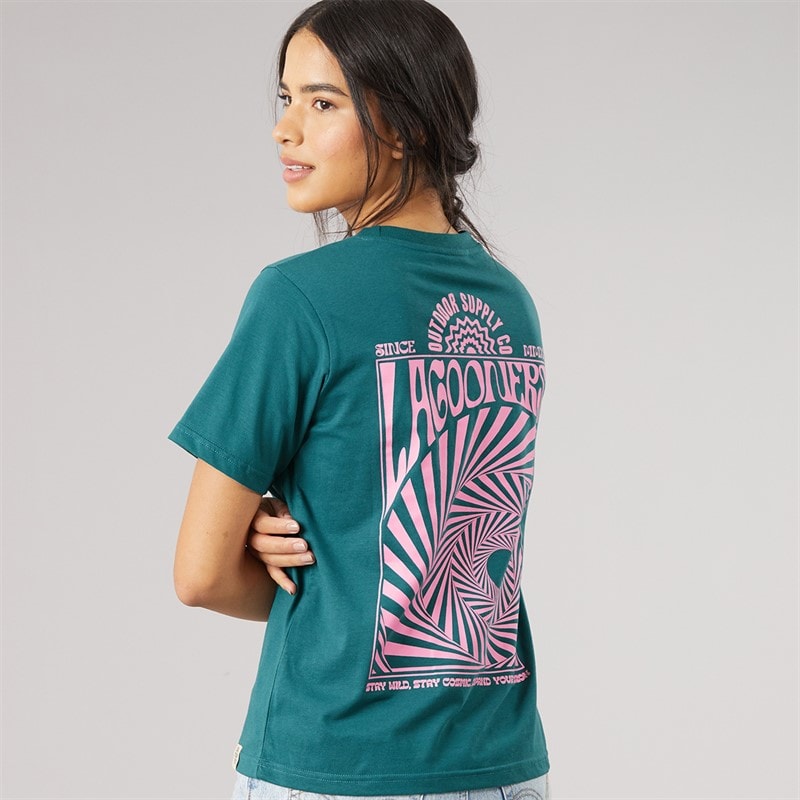 Lagooners Damskie koszulka briar - Deep Sea