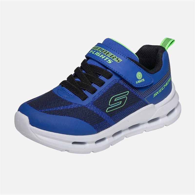 SKECHERS Chłopcy sneakersy skechers glide-step lights - Niebieski – zdjęcie  3