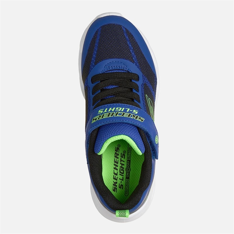 SKECHERS Chłopcy sneakersy skechers glide-step lights - Niebieski – zdjęcie  4