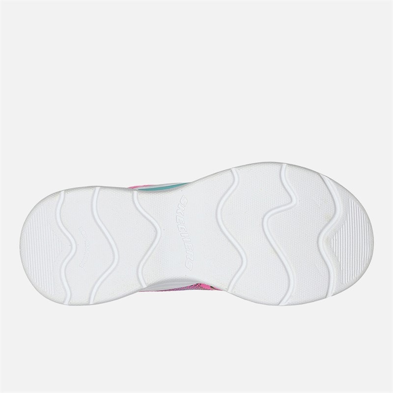 Dziewczęce sneakersy skechers wavy beams Różowy – zdjęcie  2