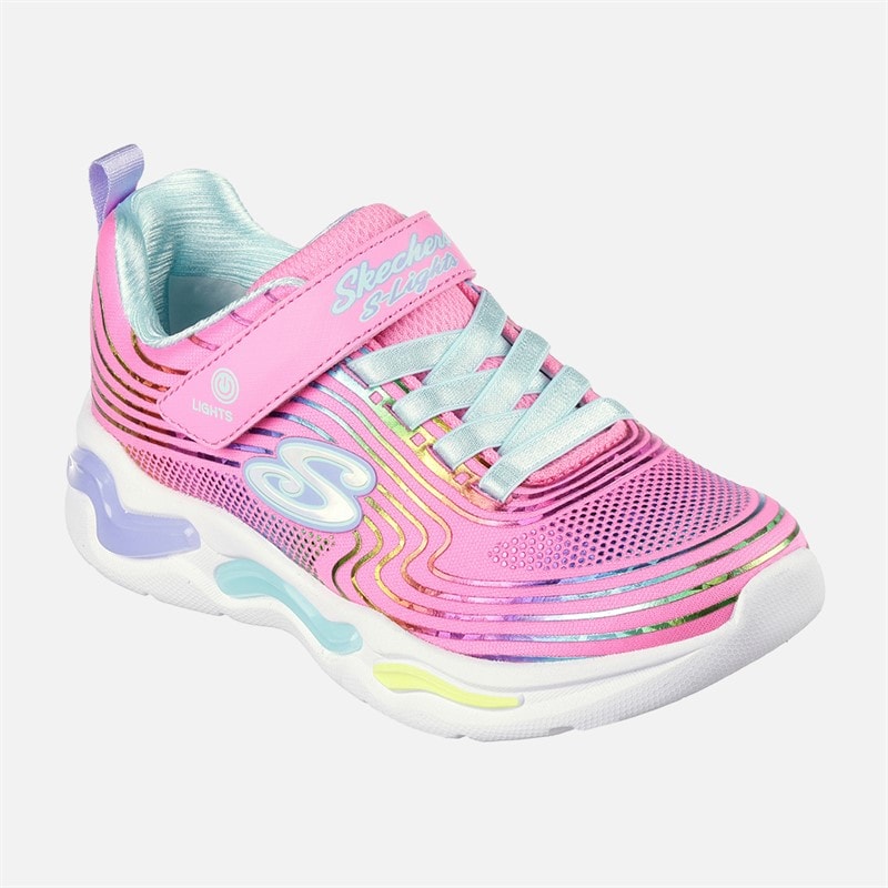 Dziewczęce sneakersy skechers wavy beams Różowy – zdjęcie  3