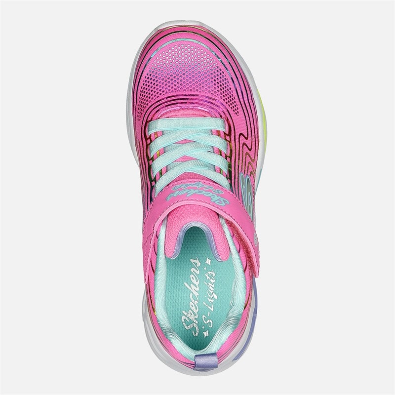 Dziewczęce sneakersy skechers wavy beams Różowy – zdjęcie  4