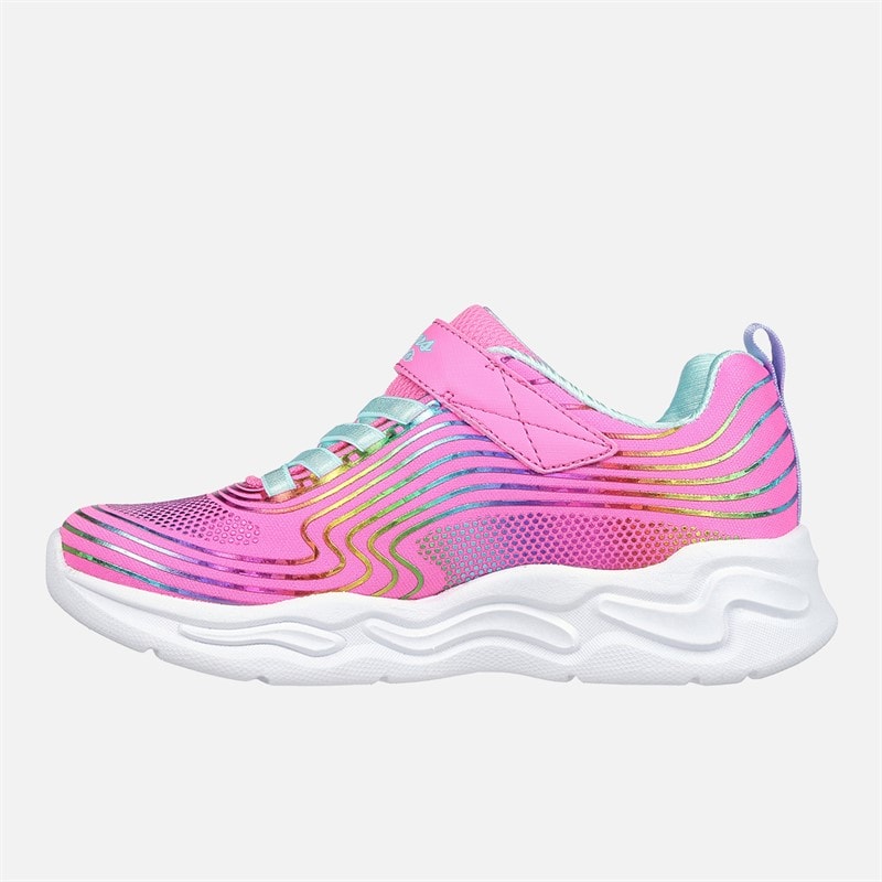 Dziewczęce sneakersy skechers wavy beams Różowy – zdjęcie  5
