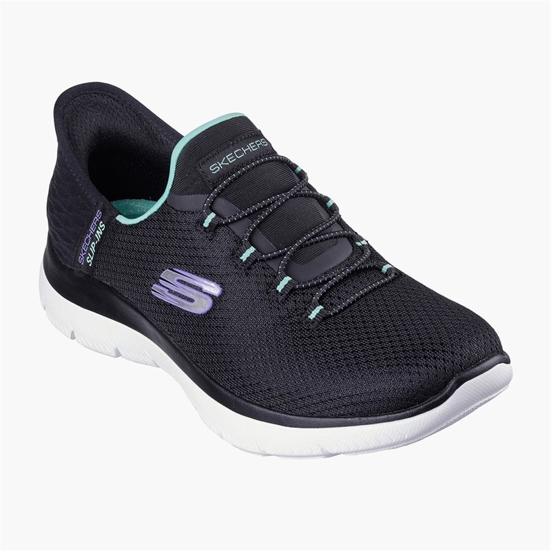 Damskie slip on sneakers summits Czarny – zdjęcie  3