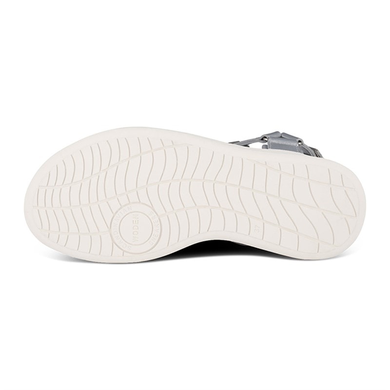 Damen - Line Metallic Sandalen 039 Silver - Bild 2