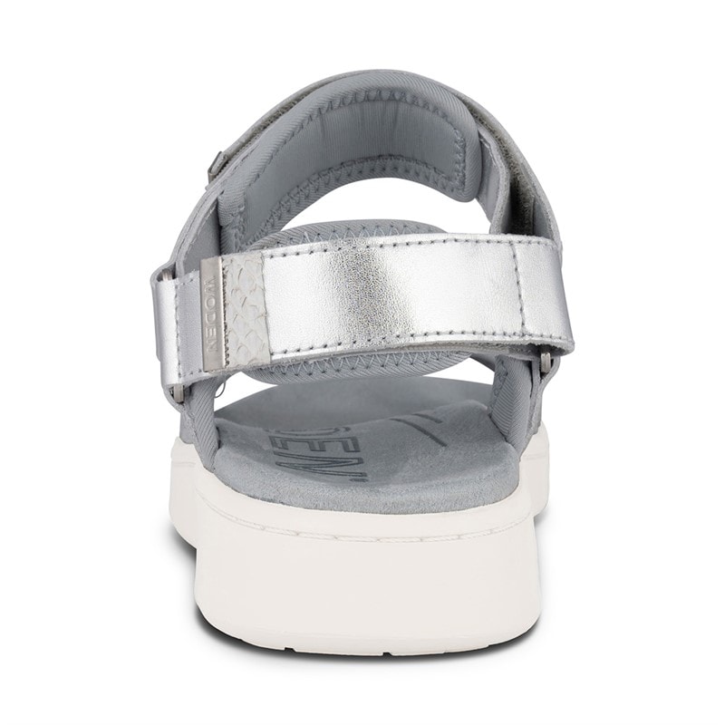 Damen - Line Metallic Sandalen 039 Silver - Bild 3