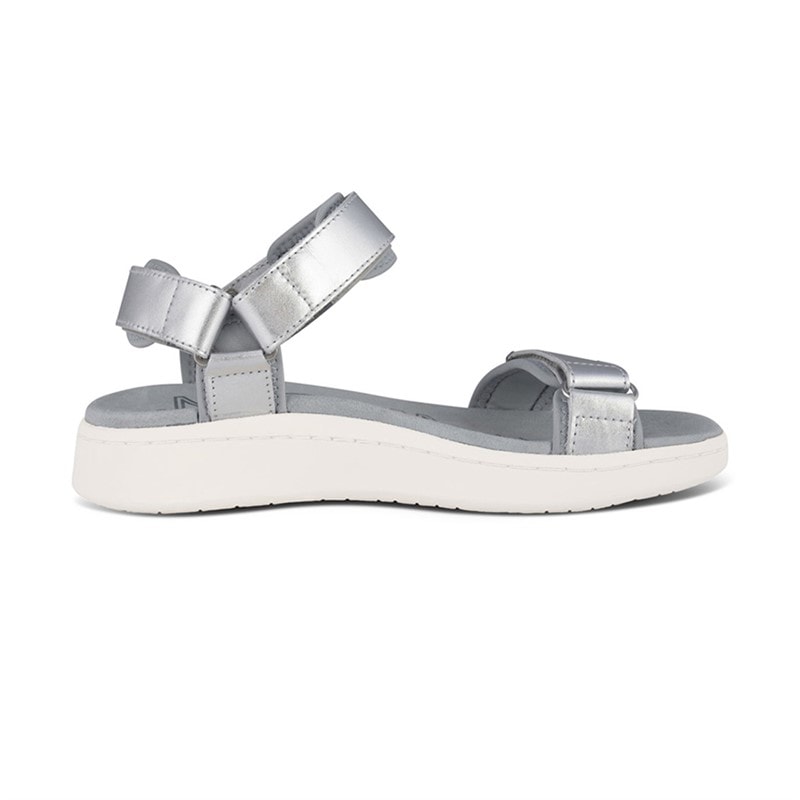 Damen - Line Metallic Sandalen 039 Silver - Bild 5