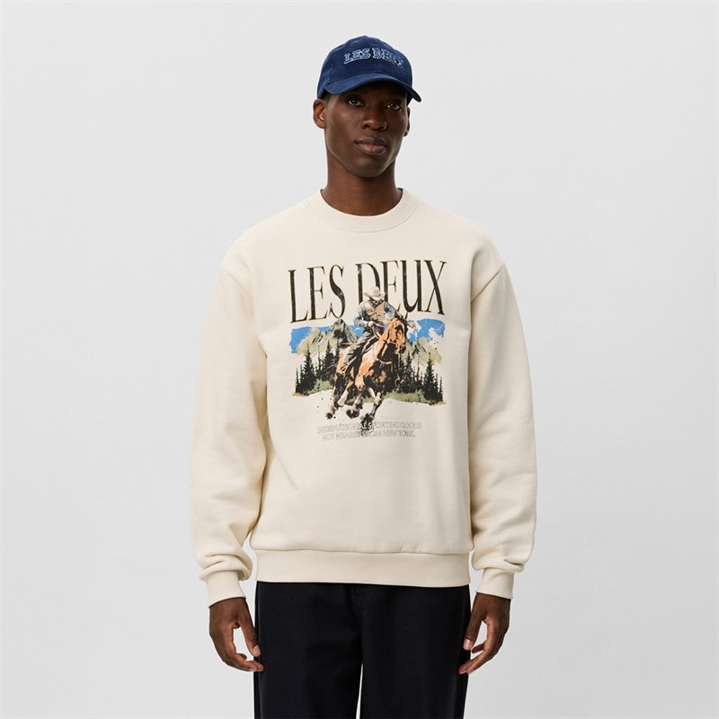Les Deux Heren Cole Cowboy Sweater Ivory - Afbeelding 1