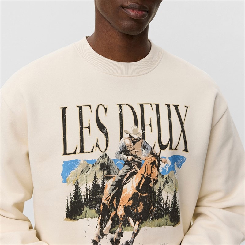Les Deux Heren Cole Cowboy Sweater Ivory - Afbeelding 3