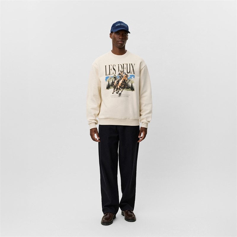 Les Deux Heren Cole Cowboy Sweater Ivory - Afbeelding 4