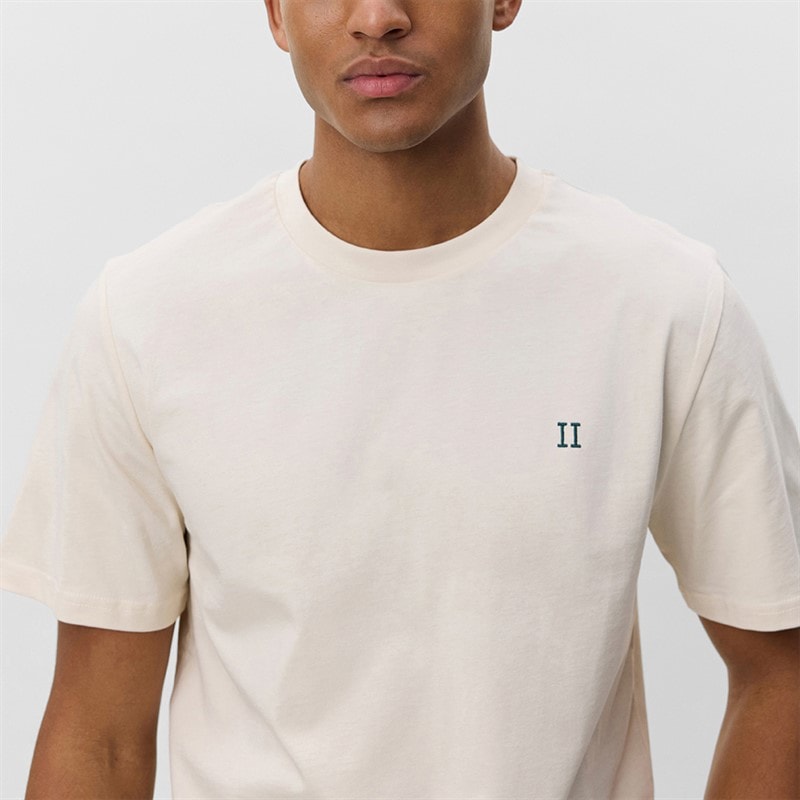 Les Deux Herren Kern Kontrast T Shirt Ivory - Bild 4