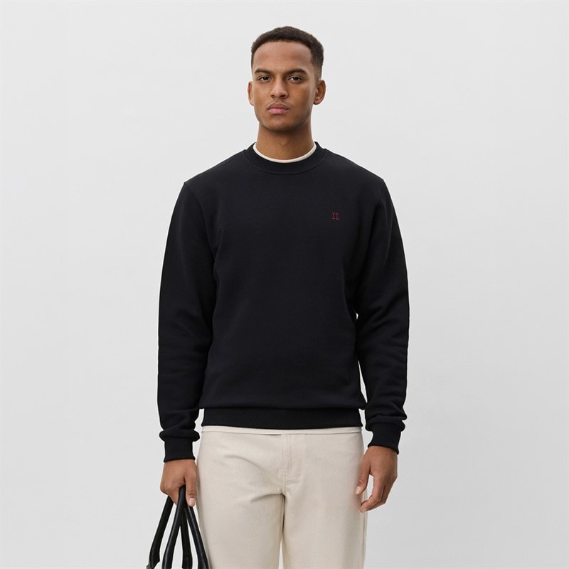 Les Deux Heren Core Contrast Sweatshirt Zwart - Afbeelding 1