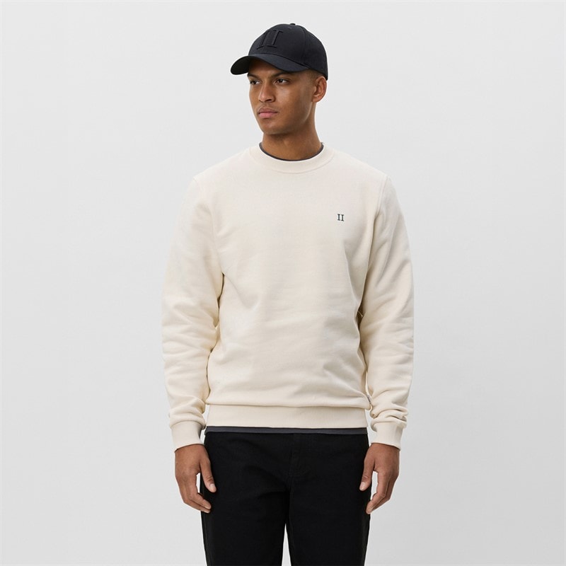 Les Deux Heren Core Contrast Sweatshirt Ivory - Afbeelding 1