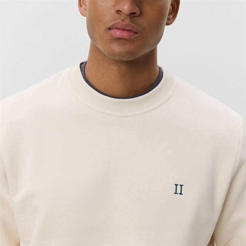 Les Deux Heren Core Contrast Sweatshirt Ivory - Afbeelding 3
