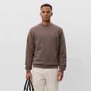 Les Deux Heren Core Contrast Sweatshirt Mountain Grey Brown