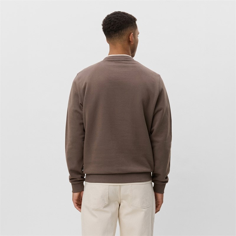 Les Deux Heren Core Contrast Sweatshirt Mountain Grey Brown - Afbeelding 2