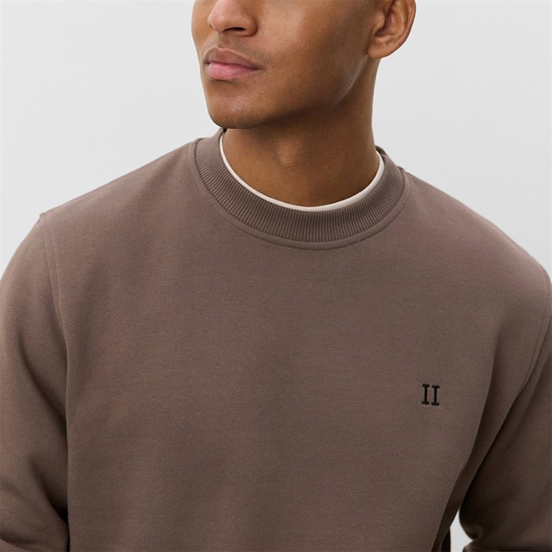 Les Deux Heren Core Contrast Sweatshirt Mountain Grey Brown - Afbeelding 3