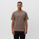 Les Deux Herren Kern Kontrast T Shirt Mountain Grey Brown