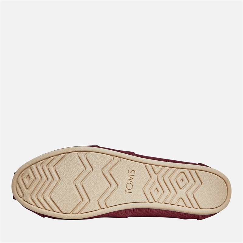 TOMS Dames Canvas Alpargata Espadrilles Donker Pruim - Afbeelding 2