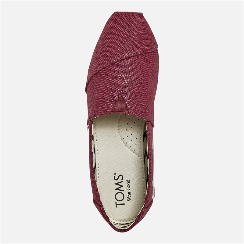 TOMS Dames Canvas Alpargata Espadrilles Donker Pruim - Afbeelding 4
