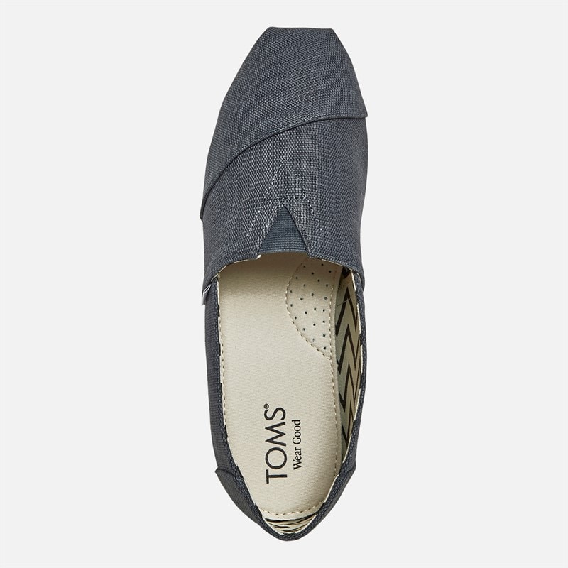 TOMS Heren Canvas Alpargata Espadrilles Donkergrijs - Afbeelding 4