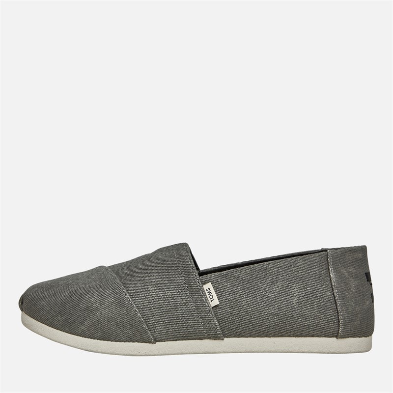 TOMS Heren Canvas Alpargata Espadrilles Zwart Verweerd - Afbeelding 1