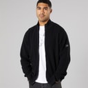Solid Heren gebreid vest True Black