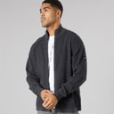 Solid Heren gebreide vest donkergrijs gemêleerd Dar Grey M