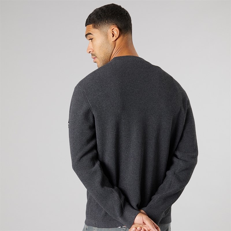Solid Herren Strick Pullover Dunkel Grau Marl Dar Grey M - Bild 2