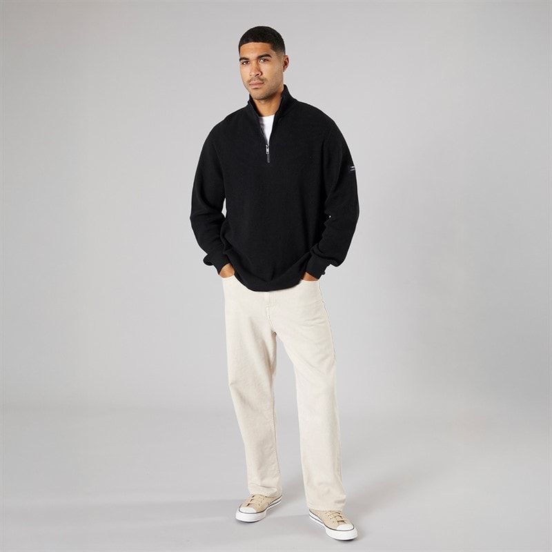Solid Heren gebreide trui True Black - Afbeelding 4