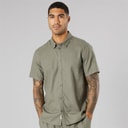 Solid Chemise Homme manches courtes Dusty Olive
