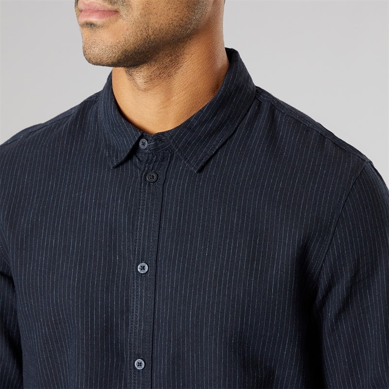 Solid Herren Langarm Shirt Insignia Blue - Bild 3